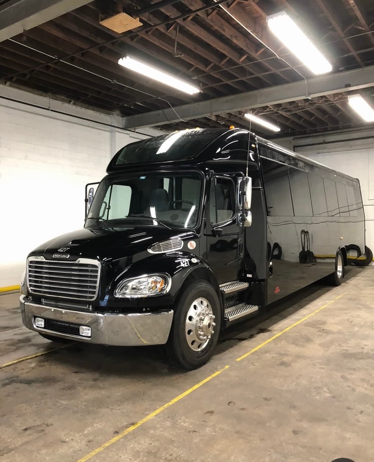 36-passenger mini coach exterior